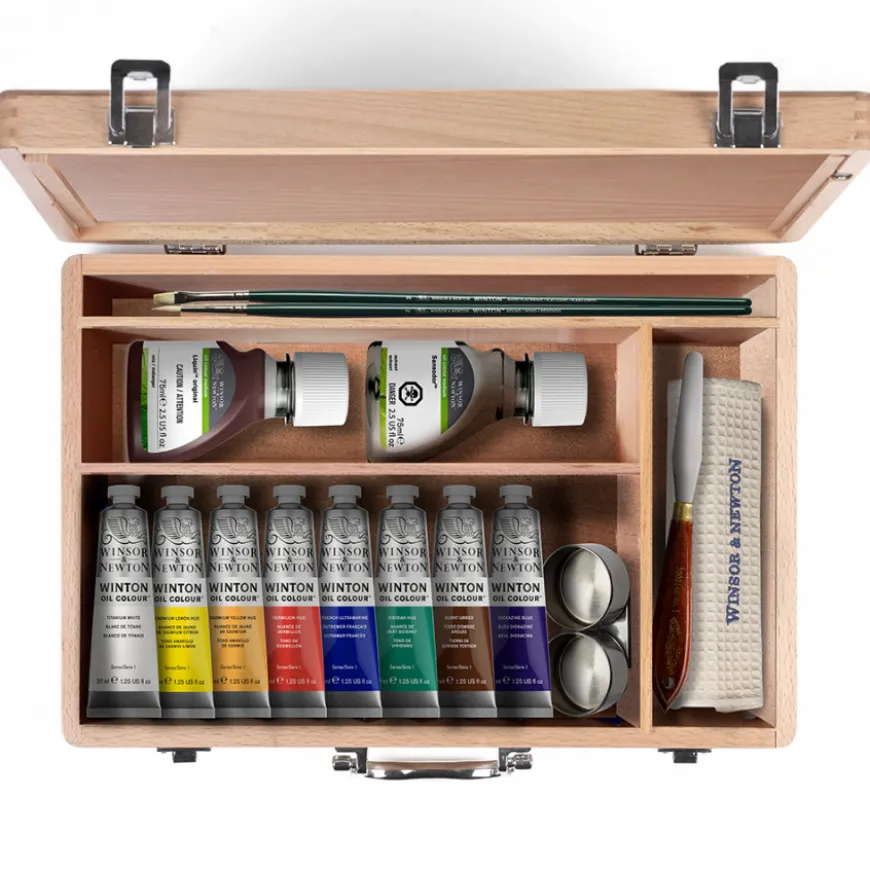 Caixa Madeira Óleo Winton Winsor & Newton