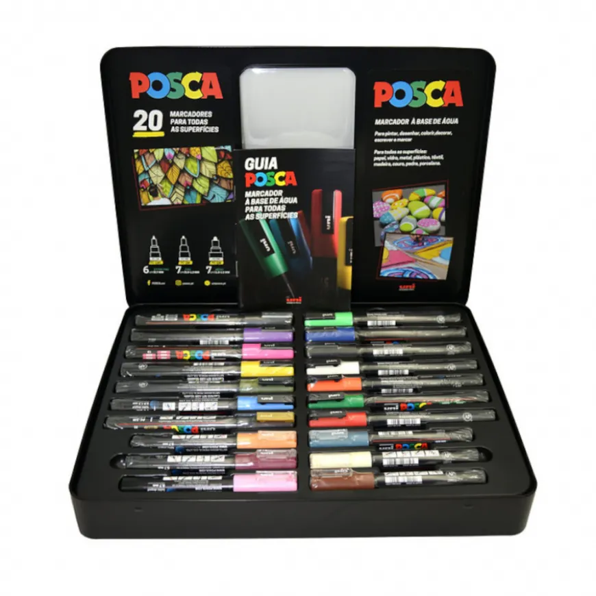 Caixa 20 Marcadores Posca