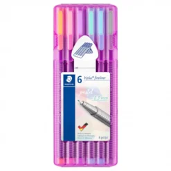 Caixa Marcadores Triplus Fino Cores Pastel