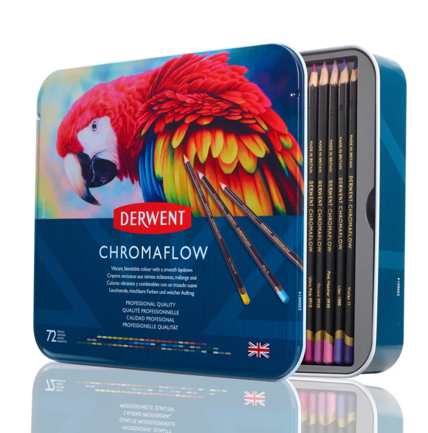 Caixa Metal Lápis Chromaflow Derwent