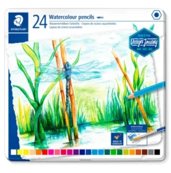 Caixa Metal Lápis Cor Aguarelável Design Journey Staedtler