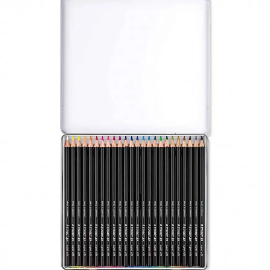 Caixa Metal Lápis Cor Suaves Design Journey Staedtler