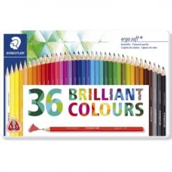 Caixa Metal Lápis Cor Triangular Ergosoft Staedtler