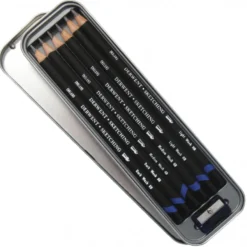 Caixa Metal Lápis Grafite Watersoluble Sketching Derwent