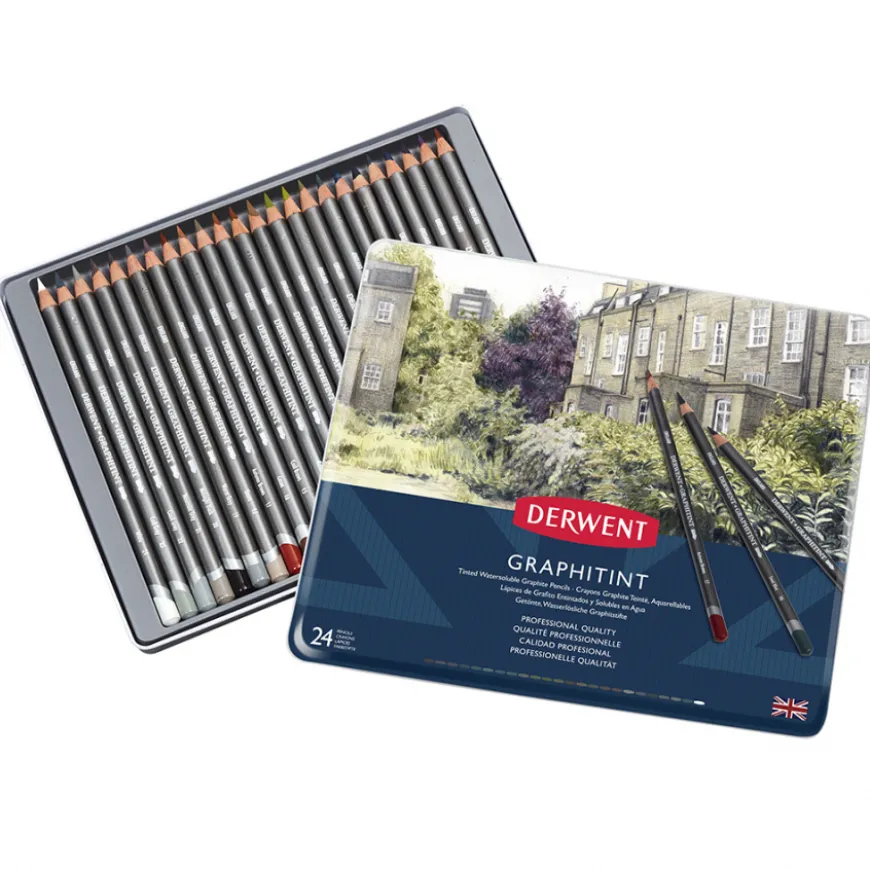 Caixa Metal Lápis Graphitint Derwent