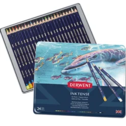 Caixa Metal Lápis Inktense Derwent