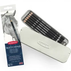 Caixa Metal Lápis Sketching Derwent