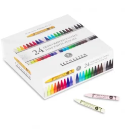 Caixa Metal Meio Lápis Pastel Sennelier
