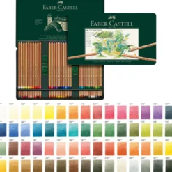 Caixa Metálica Lápis de Cor Pastel Pitt Faber-Castell