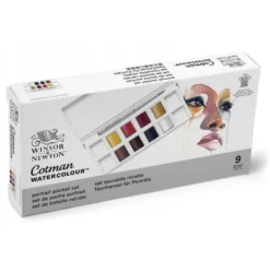 Caixa Pastilhas Aguarela Cotman Retrato Winsor & Newton