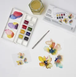Caixa Pastilhas Aguarela Cotman Floral Winsor & Newton