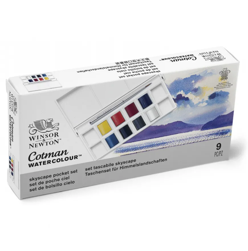 Caixa Pastilhas Aguarela Cotman Céus Winsor & Newton