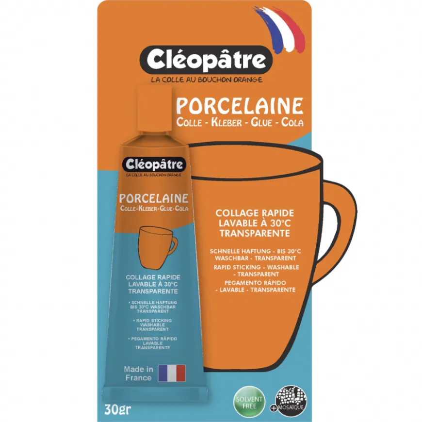 Cola Cléopâtre para Porcelana
