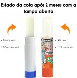 Cola Transparente em Stick Cléopâtre