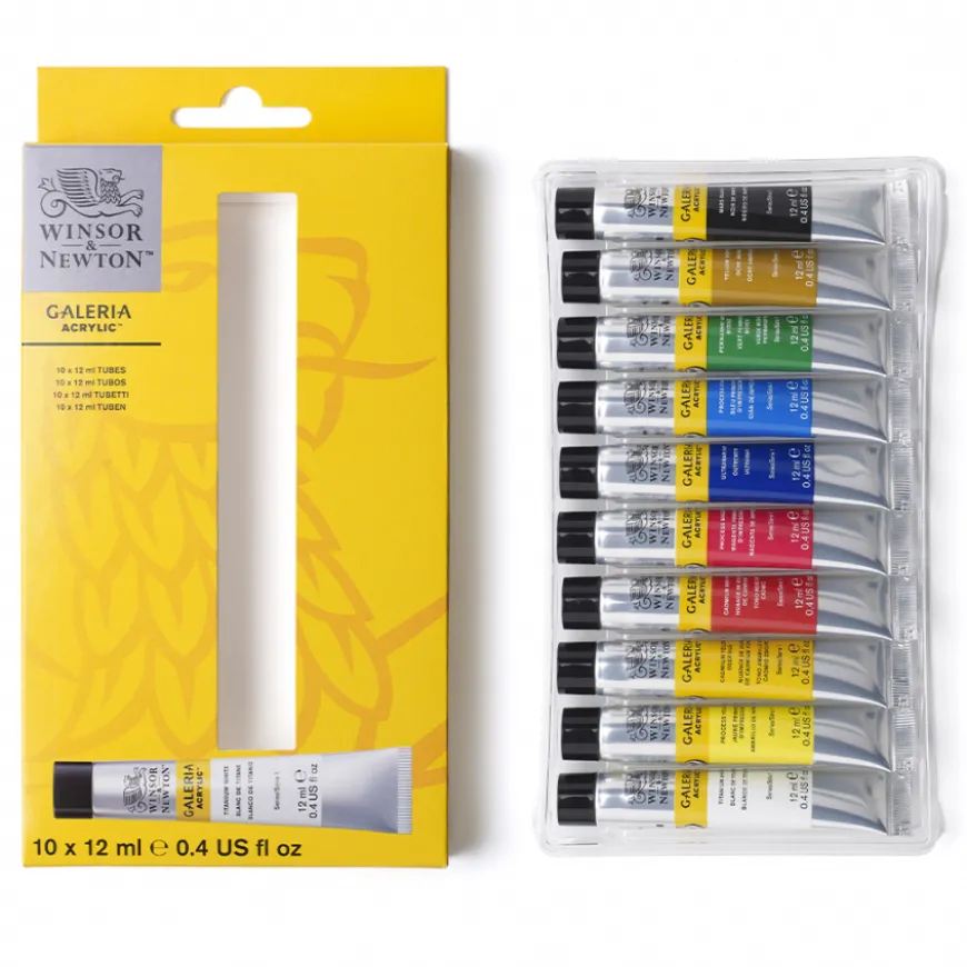 Conjunto Acrílico Iniciação Galeria Winsor & Newton