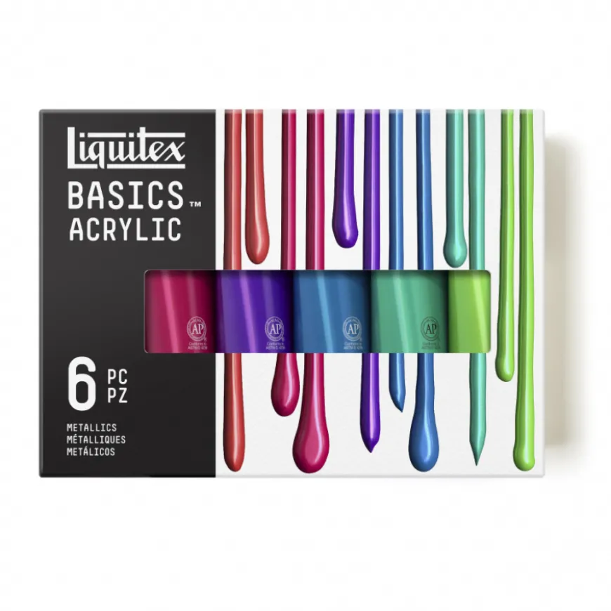 Conjunto Acrílico Metálico Basics Liquitex