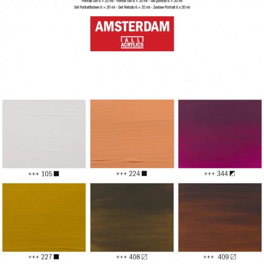 Conjunto Acrílico Seleção Retrato Amsterdam