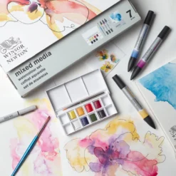 Conjunto Aguarela Mixed Media Winsor & Newton