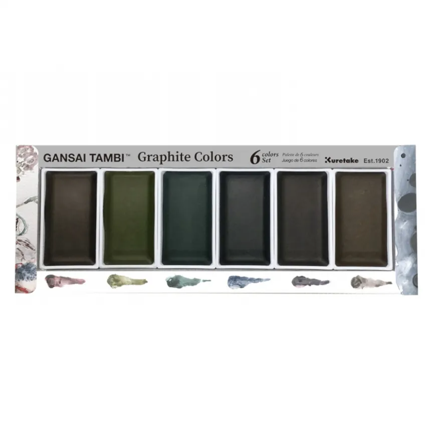 Conjunto Aguarelas Grafite Gansai Tambi ZIG