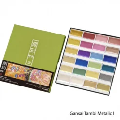 Conjunto Aguarelas Metálicas Gansai Tambi ZIG
