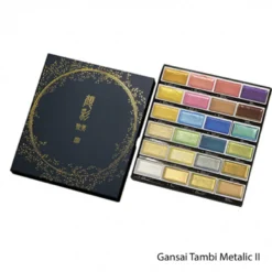 Conjunto Aguarelas Metálicas Gansai Tambi ZIG