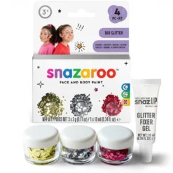 Conjunto Bio Glitter Snazaroo