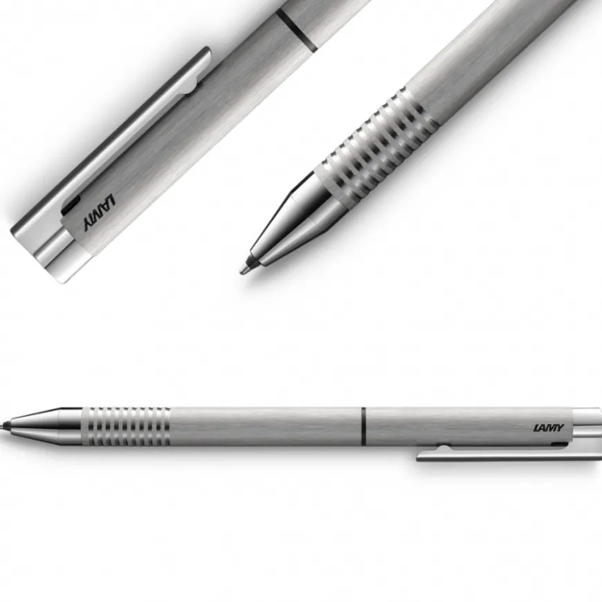 Conjunto Caneta Multifunções Logo Twin Brushed 606 Lamy