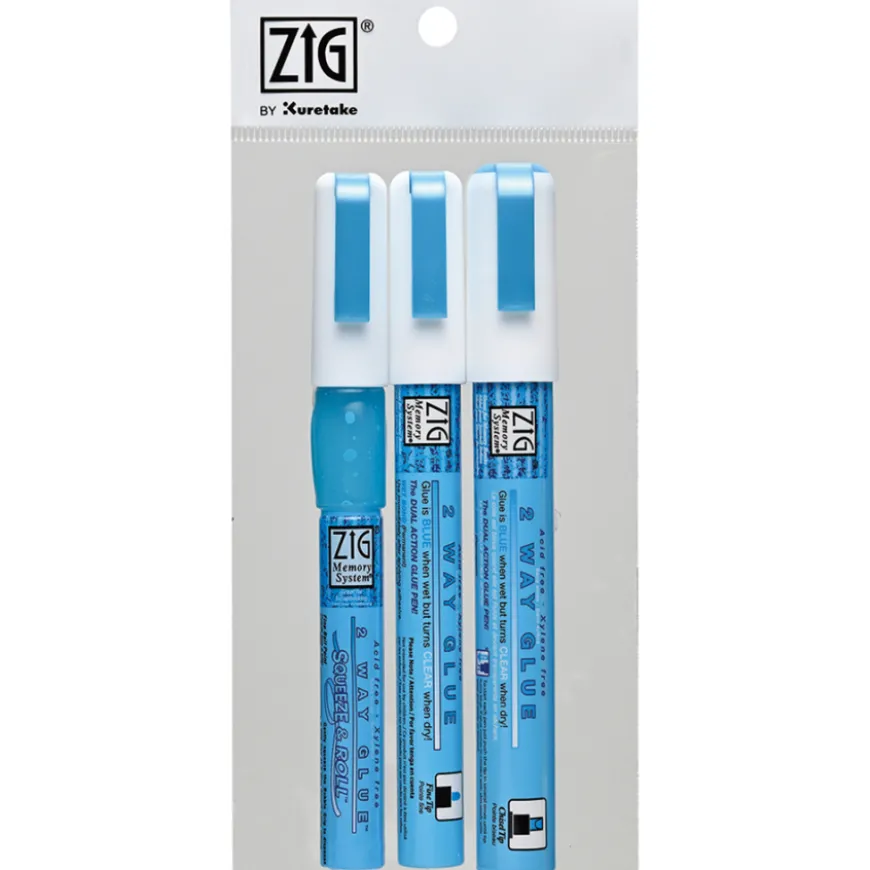 Conjunto Canetas de Cola 2 Way ZIG
