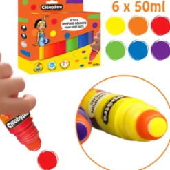 Conjunto 6 Carimbos Guache Cléopâtre