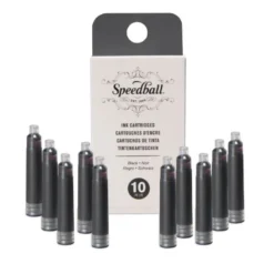 Conjunto Cartuchos Tinta Preta para Caneta Speedball