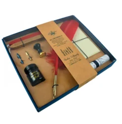 Conjunto Correspondência com Pena Caligrafia Manuscript