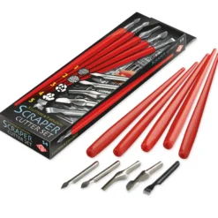 Conjunto Cortador Raspador de 5 Peças + 5 Cabos ESSDEE