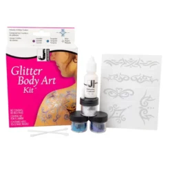 Conjunto de Arte Corporal com Glitter Jacquard