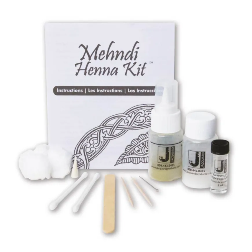 Conjunto de Henna Mehndi Jacquard