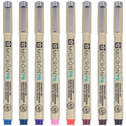 Conjunto de Marcadores Pigma Micron com Ponta de Plástico