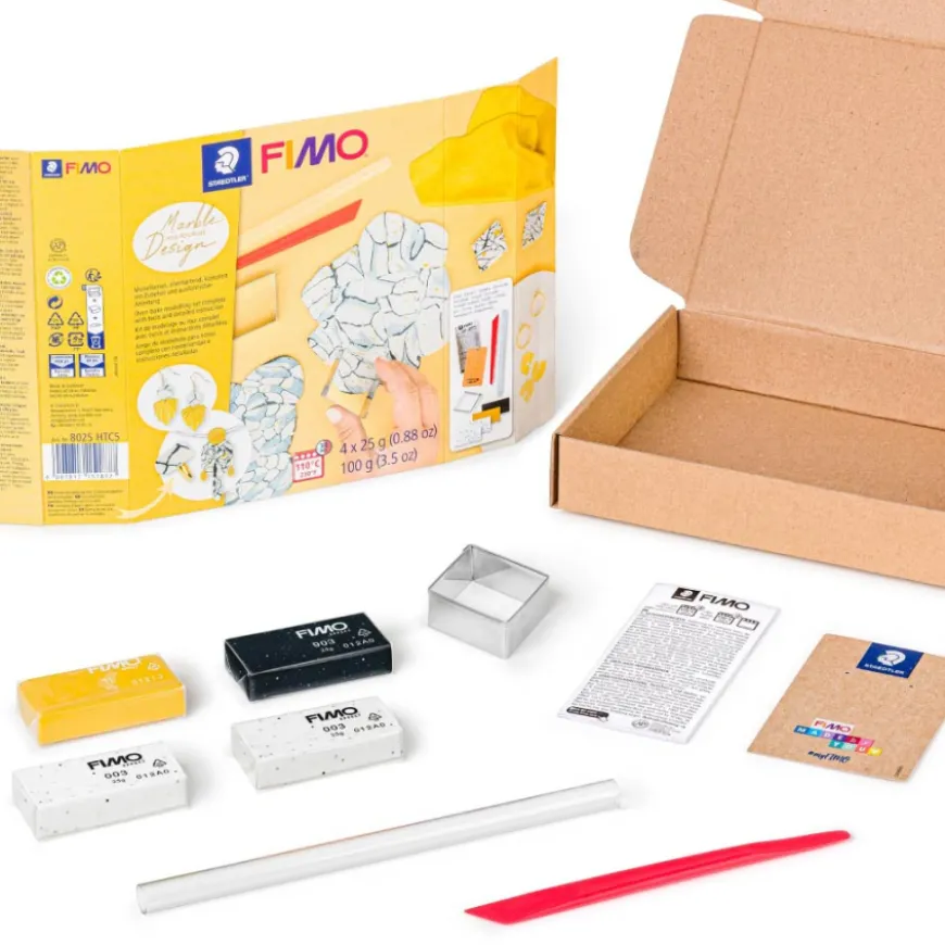 Conjunto FIMO Soft Mármore