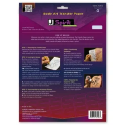 Conjunto 10 Folhas de Transferência Arte Corporal Jacquard