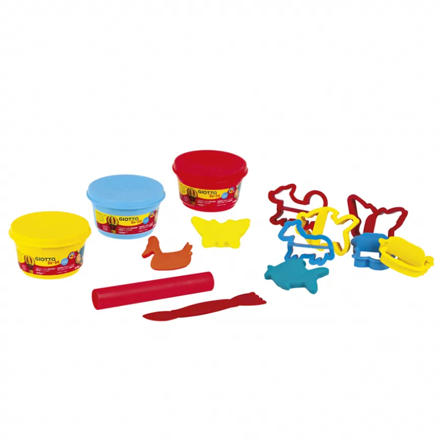 Conjunto Giotto be-bè Super Pasta Para Modelar + Moldes