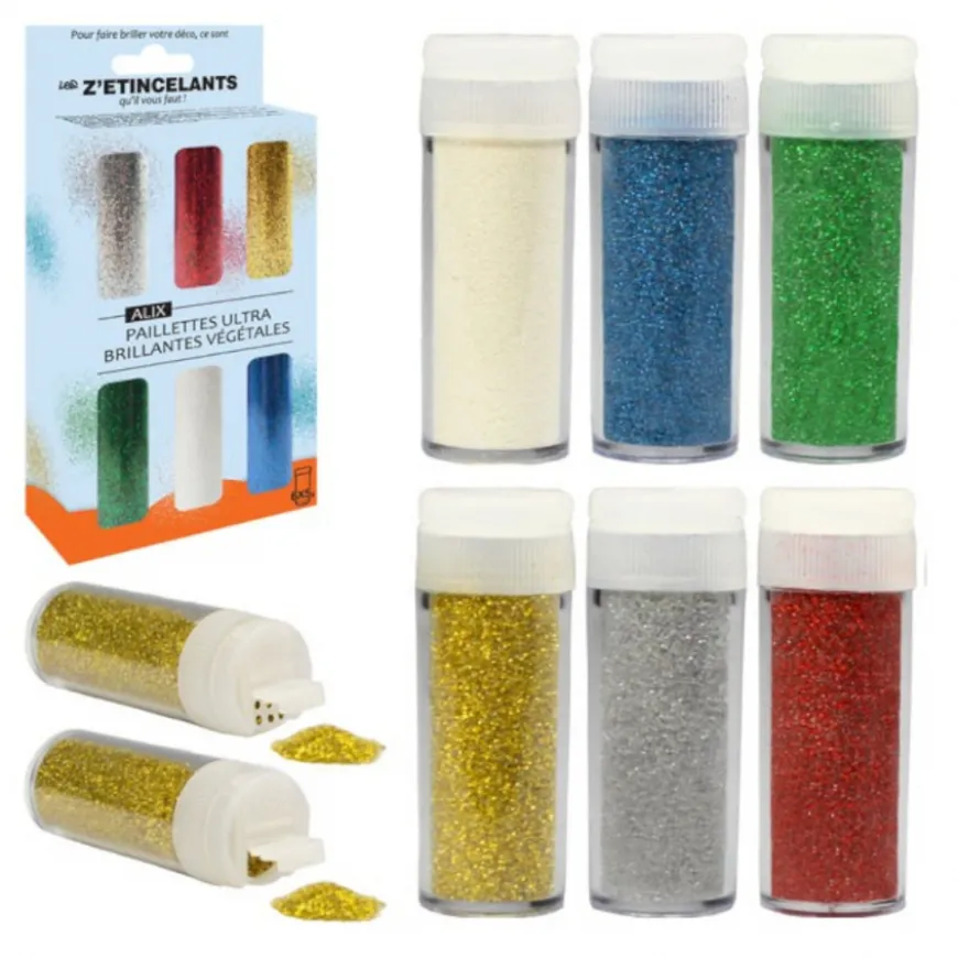 Conjunto Glitter em Pó Biodegradável Cléopâtre