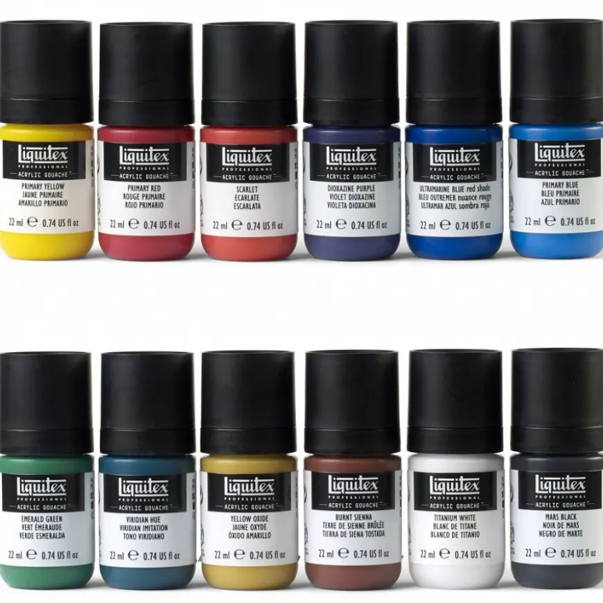Conjunto Guache Acrílico Liquitex - Cores Essenciais