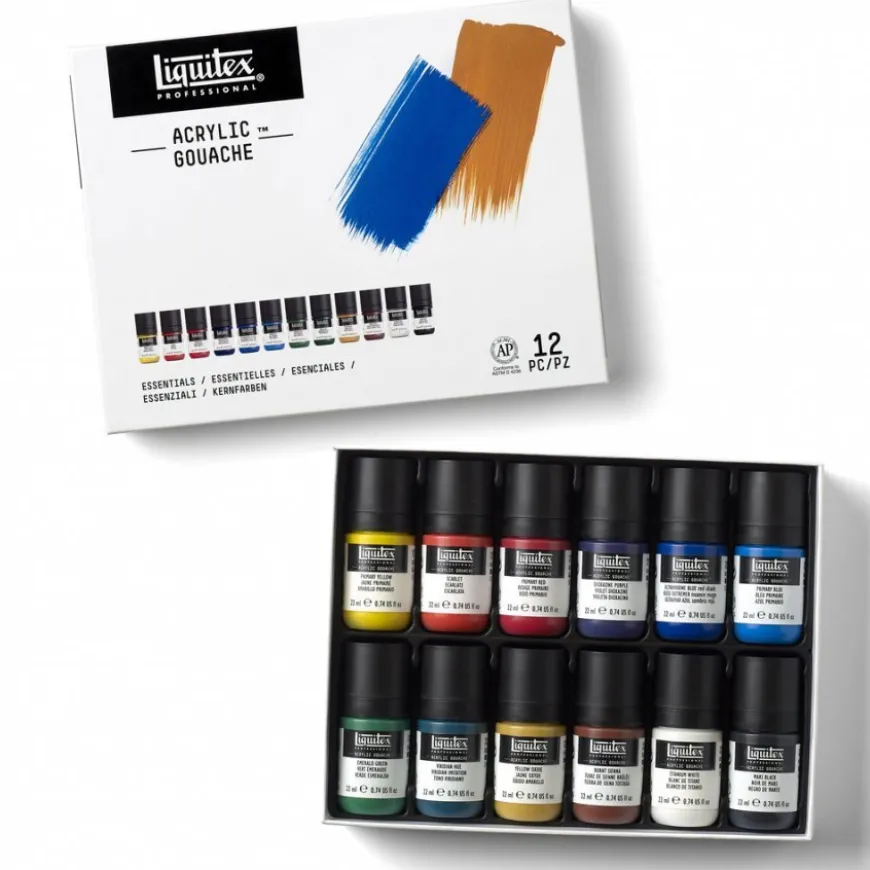 Conjunto Guache Acrílico Liquitex - Cores Essenciais