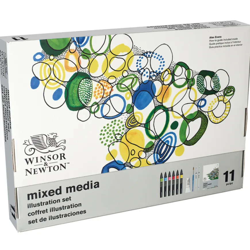 Conjunto Ilustração Mixed Media Winsor & Newton