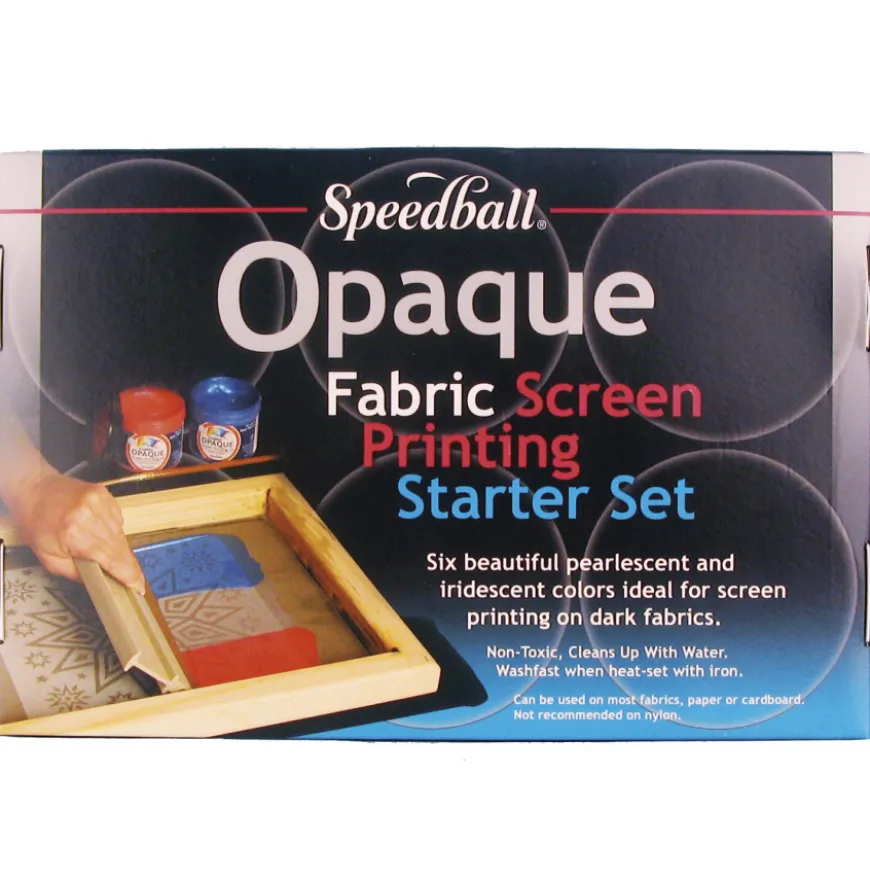 Conjunto Iniciante Tinta Opaca Tecido Serigrafia Speedball