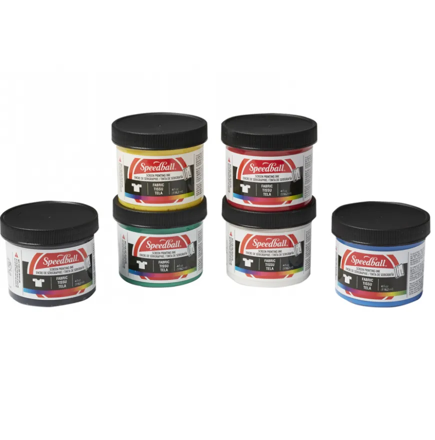 Conjunto Iniciante Tintas Tecido Serigrafia Speedball