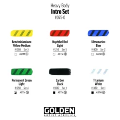 Conjunto Iniciação Acrílico Heavy Body Golden