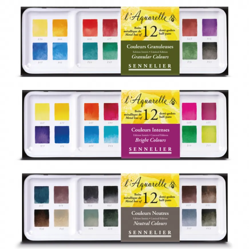 Conjunto L´Aquarelle Sennelier