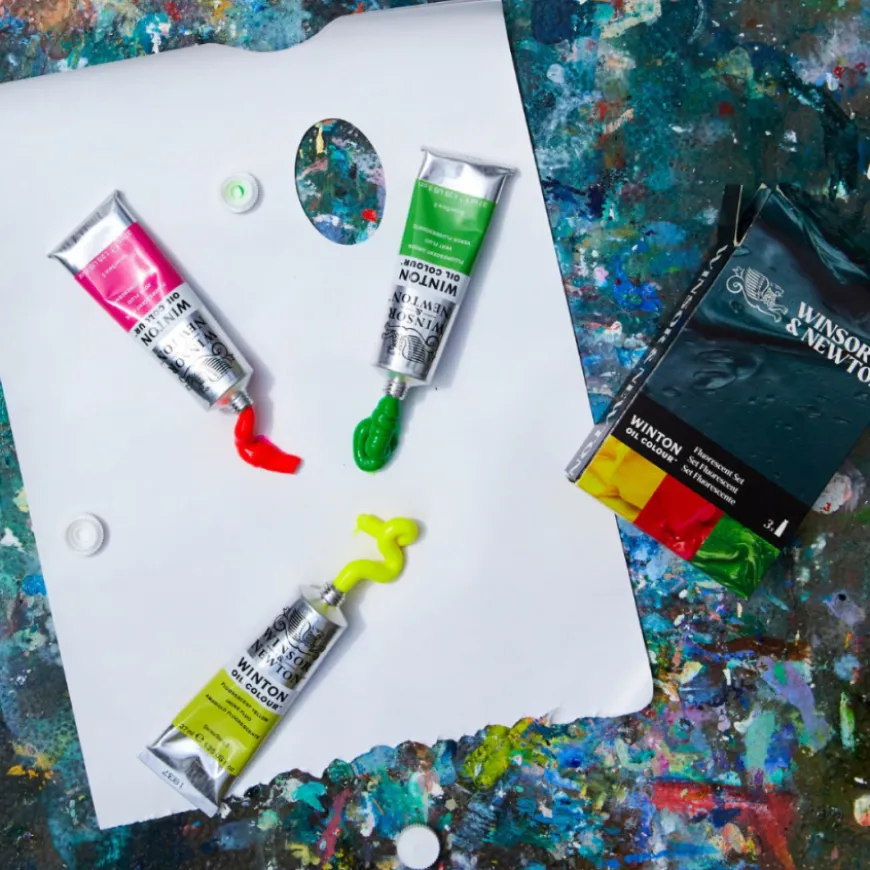Conjunto Óleo Winton Fluorescentes Winsor&Newton