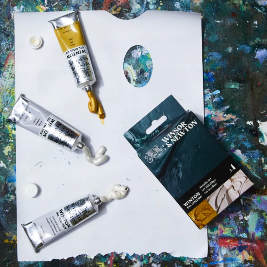 Conjunto Óleo Winton Metálicas Winsor&Newton