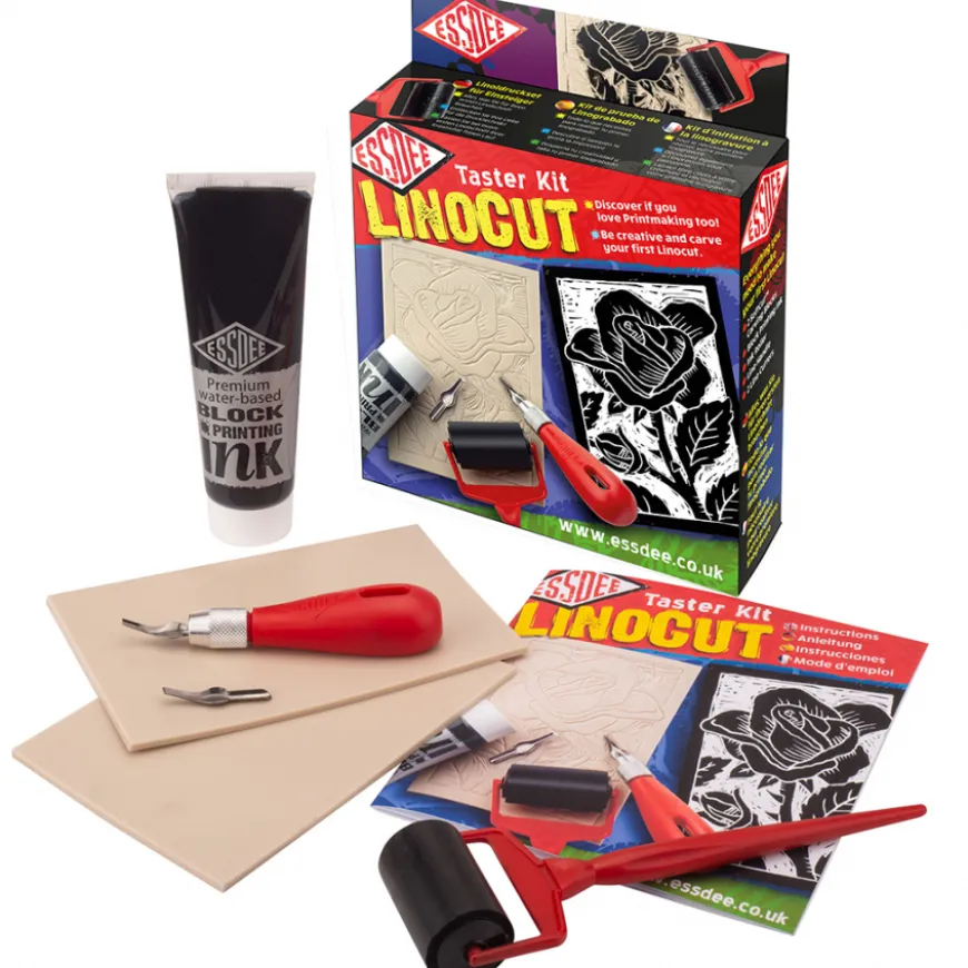 Conjunto Linocut Iniciação ao Linoleo Essdee