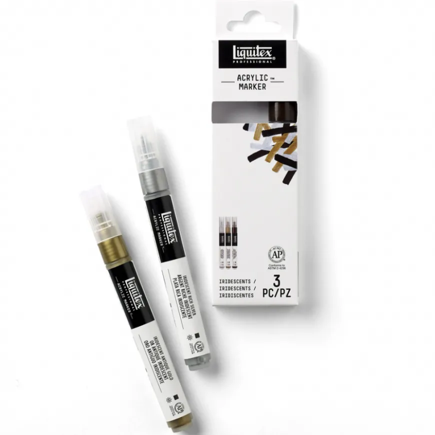 Conjunto Marcadores Acrílicos Liquitex - Cores Iridiscentes